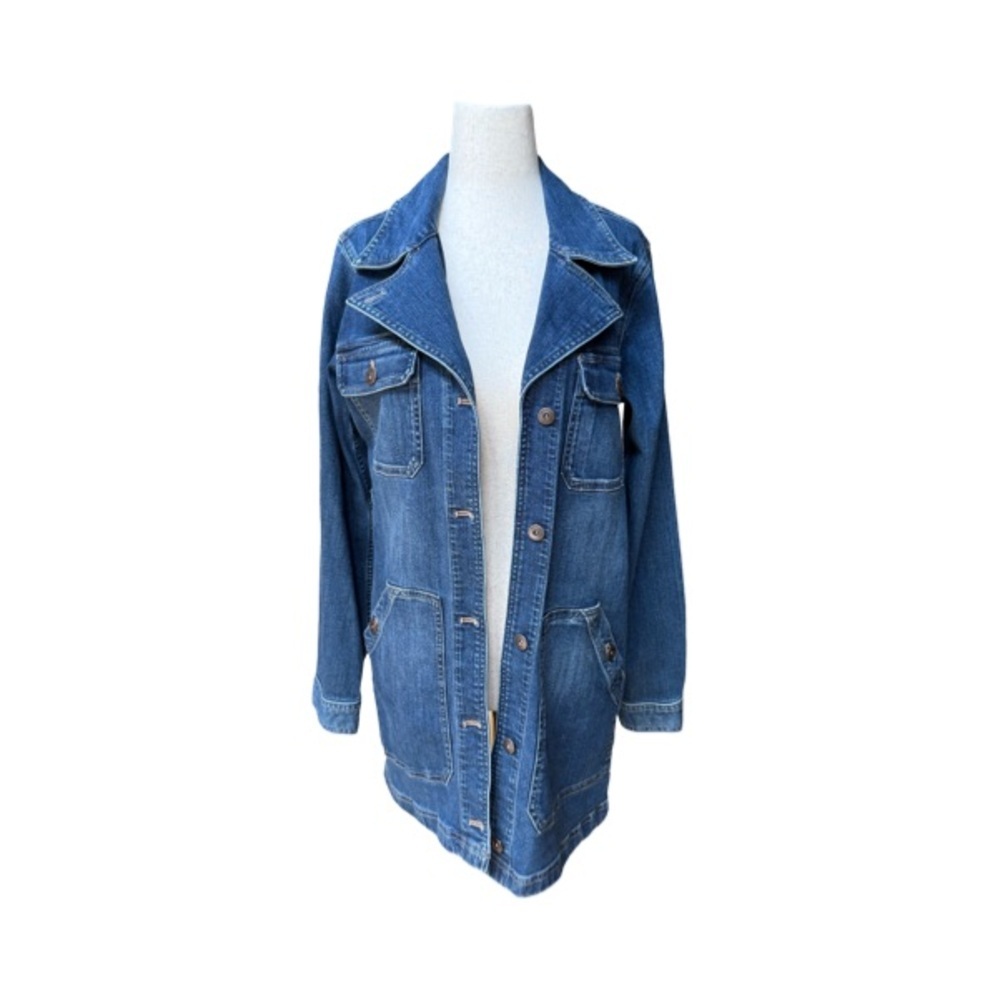 Duluth Trading Co Women’s Daily Denim Trench Size XS - Picture 5 of 12